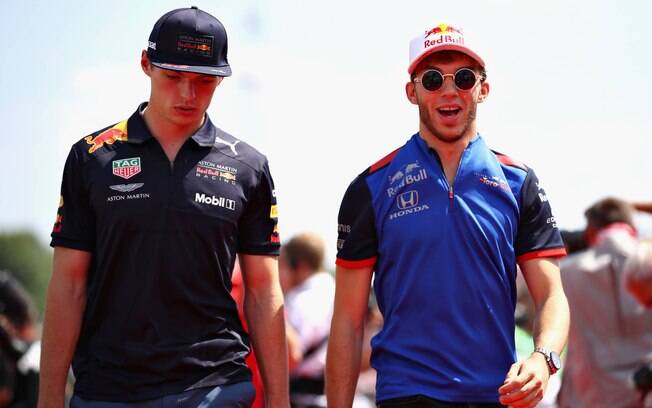 Max Verstappen e Pierre Gasly fazem parte da nova geração da Fórmula 1, a principal categoria do automobilismo mundial