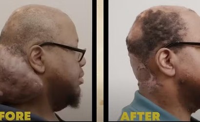 Homem retira "caroço" do pescoço após 10 anos