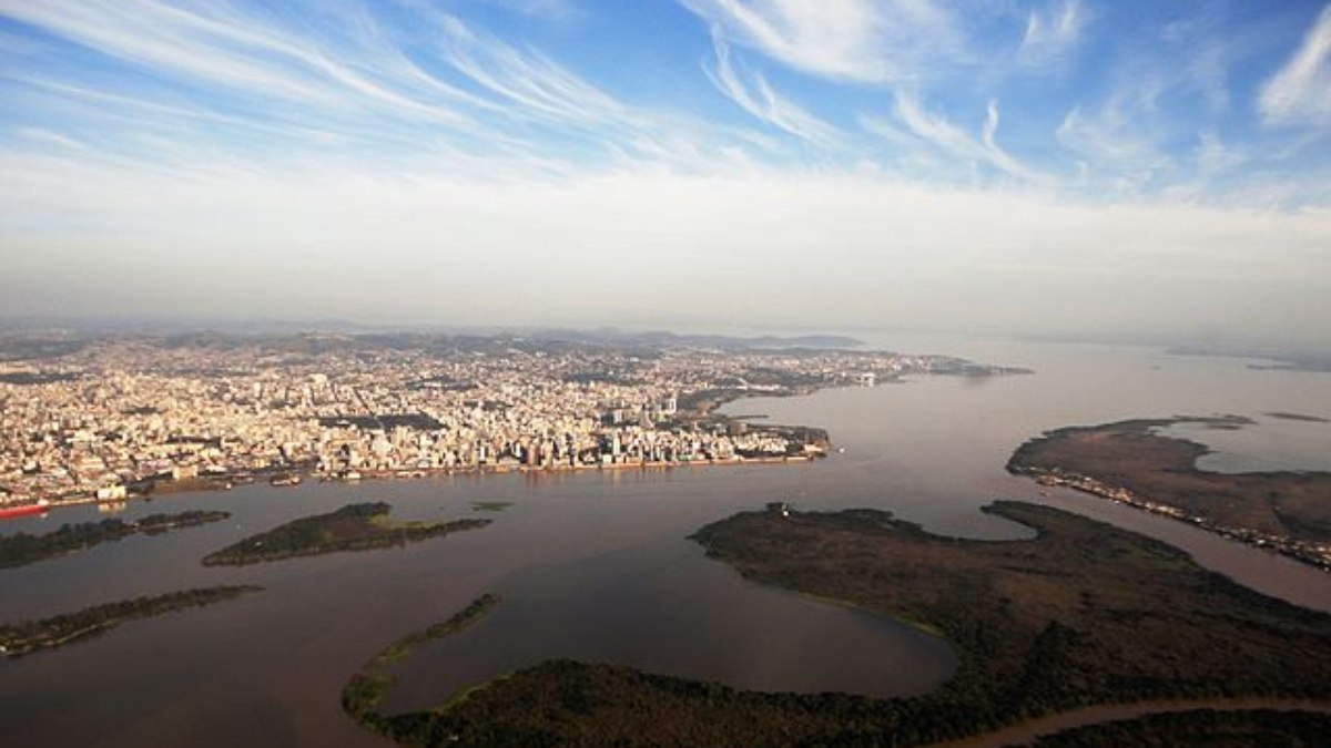 Rio Guaíba em Porto Alegre