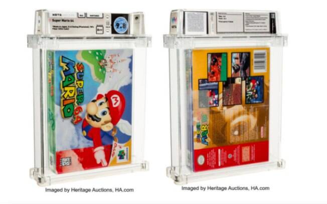 Super Mario 64 lacrado é vendido em leilão por mais de US$ 1 milhão