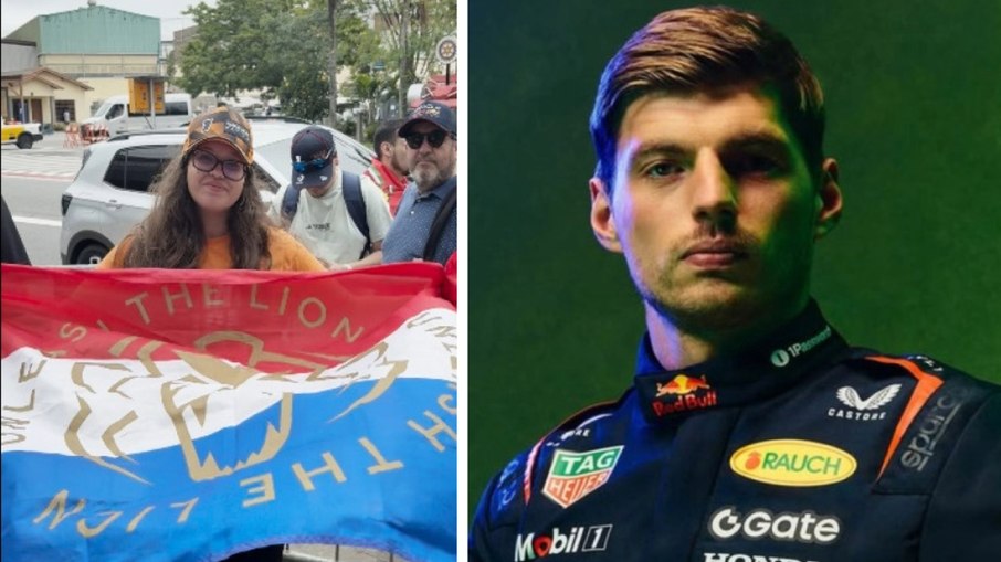 Fã de Verstappen madruga para ver ídolo em Interlagos Fã de Verstappen madruga para ver ídolo em Interlagos