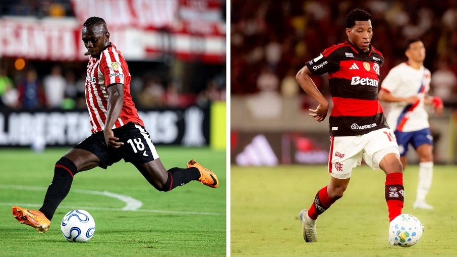 Cetré, no Estudiantes, e Plata, no Flamengo, devem ser titulares na Libertadores