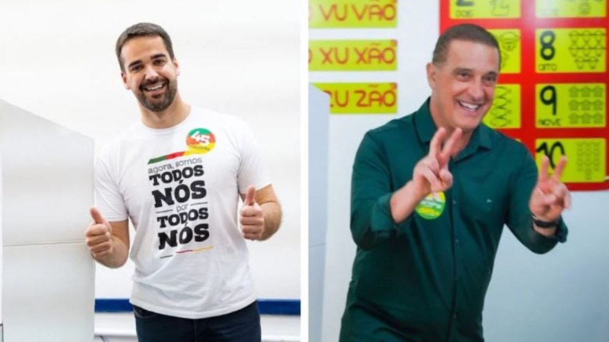 Eduardo Leite (PSDB) e Onyx Lorenzoni votaram na manhã deste domingo em Pelotas e Porto Alegre, respectivamente