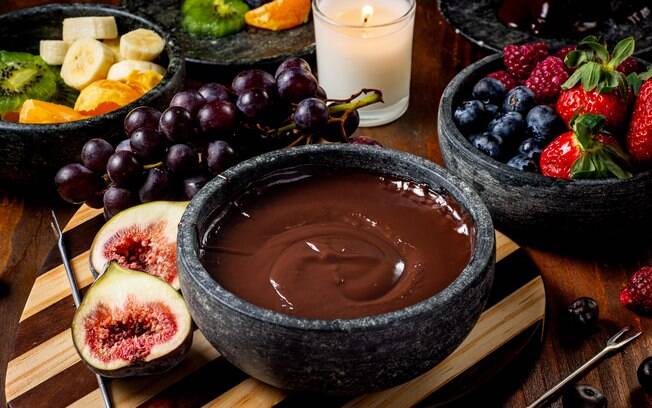 Chocolate é o melhor para fondue doce