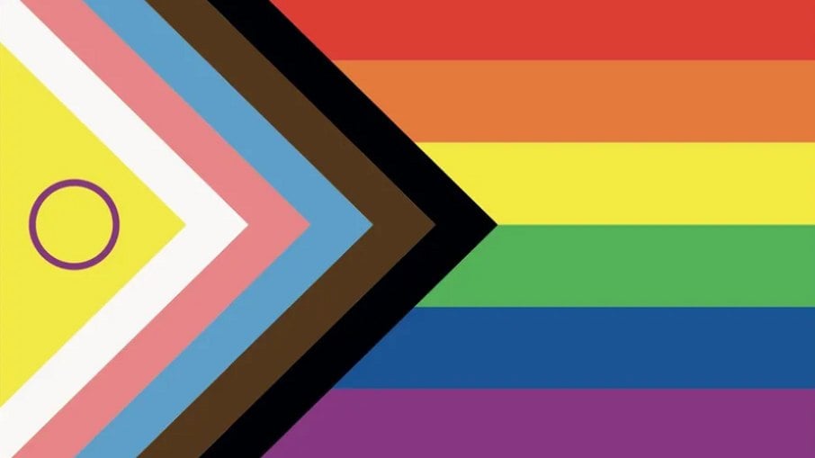 A nova bandeira LGBT+.