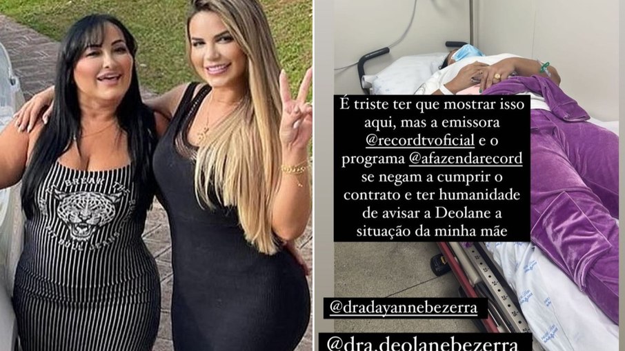 Solange deu entrada em um hospital em São Paulo, mas assistiu à live do barraco das filhas