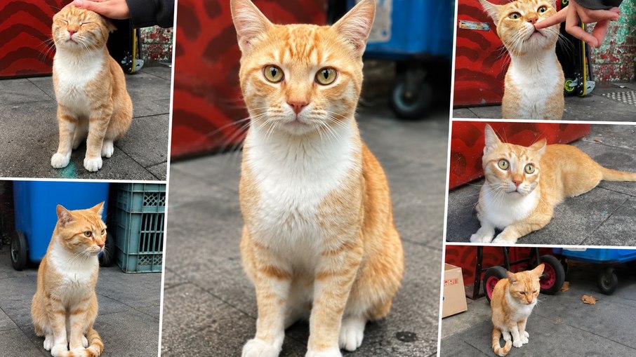 Gato laranja vira atração turística e recebe nota 4,9 no Google Maps Gato laranja vira atração turística e recebe nota 4,9 no Google Maps