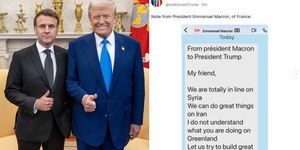 Trump expõe mensagem de Macron sobre Groenlândia e Paris