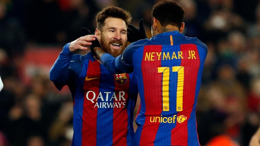 Neymar e Messi jogaram juntos no Barcelona e no PSG