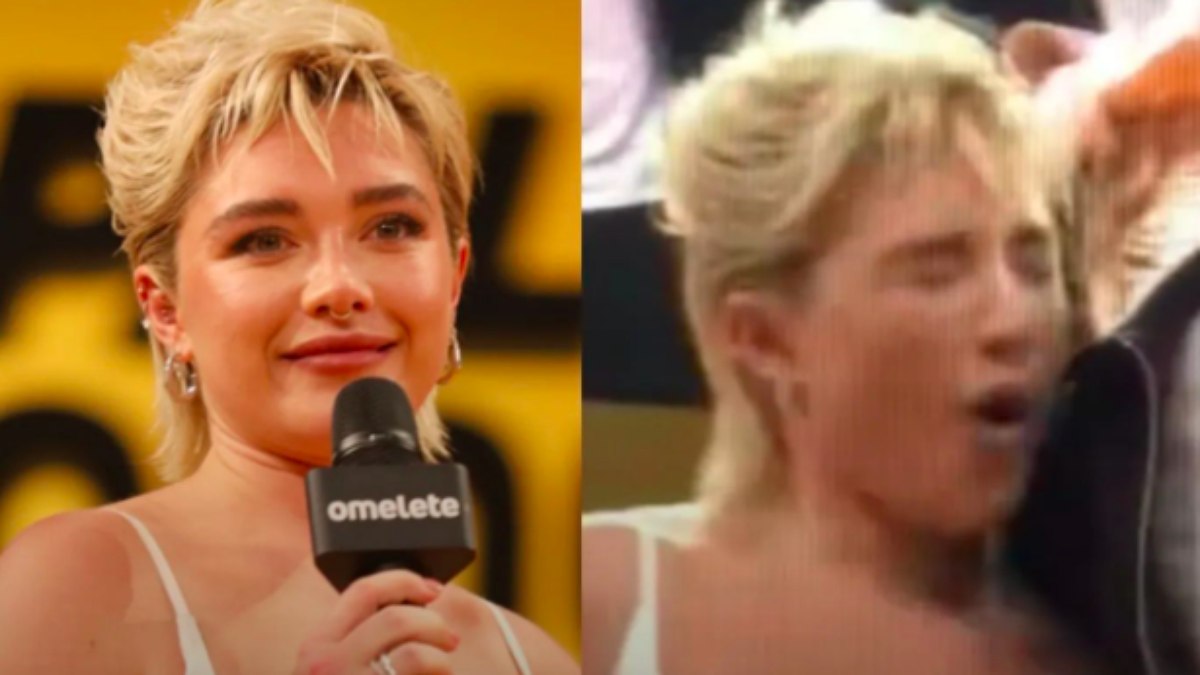 Florence Pugh foi atingida por pulseira na CCXP