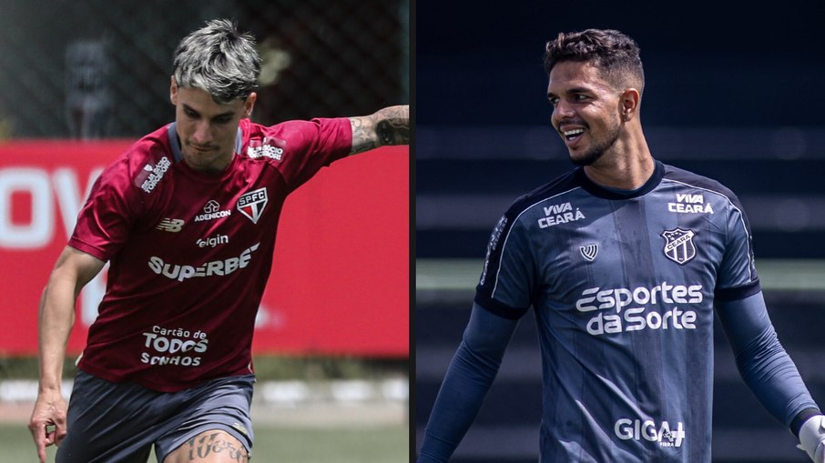 Ferreirinha, do São Paulo, e Bruno Ferreira, do Ceará