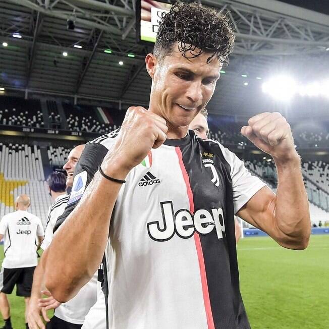 Cristiano Ronaldo comemora título da Juventus