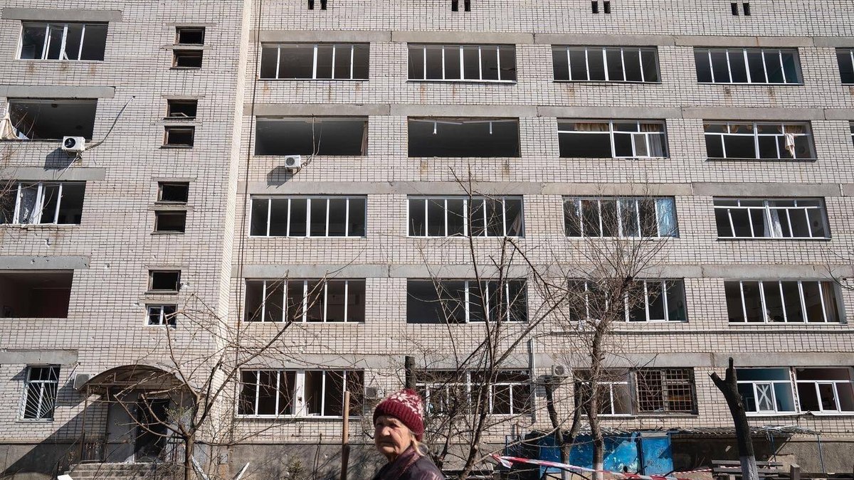 Hospital bombardeado em Mykolaiv