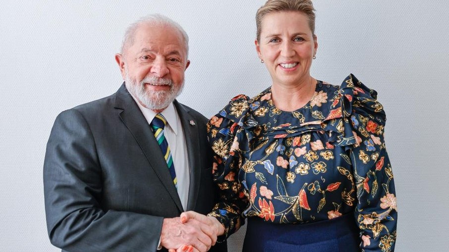 Lula (PT) e a primeira-ministra da Dinamarca, Mette Frederiksen