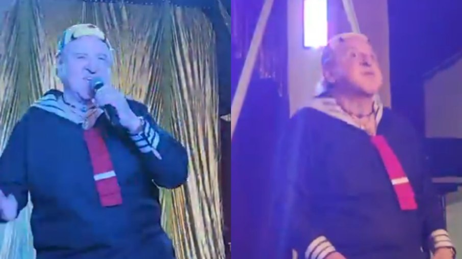 Carlos Villagrán interpreta Quico em show Carlos Villagrán interpreta Quico em show