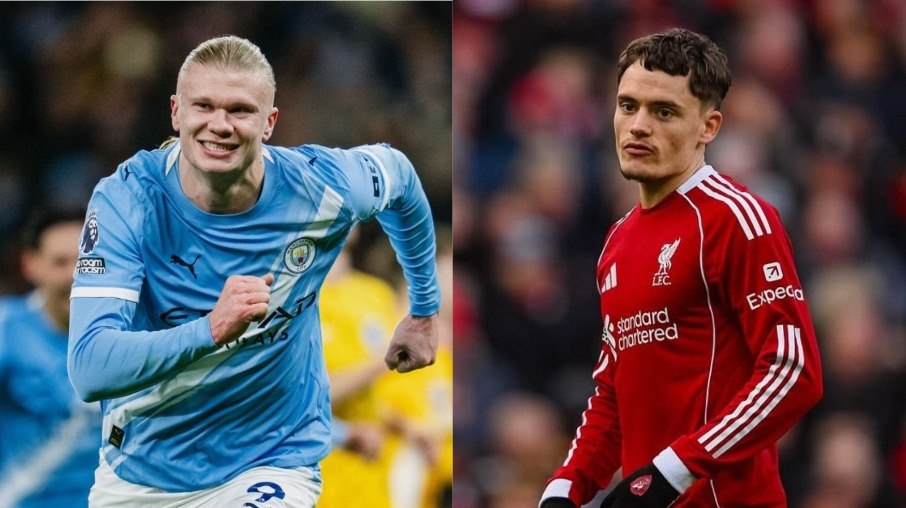 Haaland e Wirtz se enfrentam em Manchester City x Liverpool