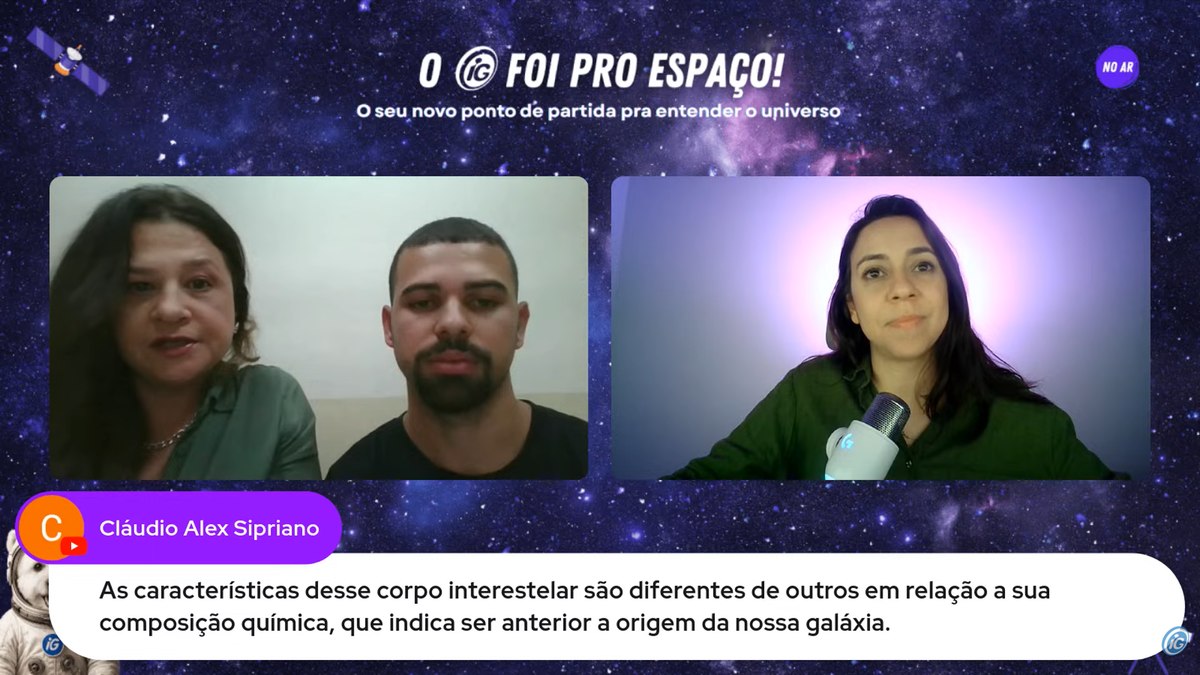Os convidados do podcast 'iG Foi Pro Espaço', Bianca Rosa e Juan Ribeiro, são pesquisadores do Grupo de Defesa Planetária da UNICAMP Os convidados do podcast 'iG Foi Pro Espaço', Bianca Rosa e Juan Ribeiro, são pesquisadores do Grupo de Defesa Planetária da UNICAMP