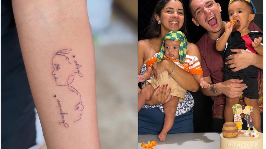Ary Mirelle eterniza amor pela família com novas tatuagens
