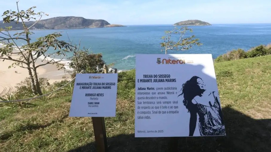 Prefeitura inaugura placa em homenagem a Juliana Marins em Niterói Prefeitura inaugura placa em homenagem a Juliana Marins em Niterói