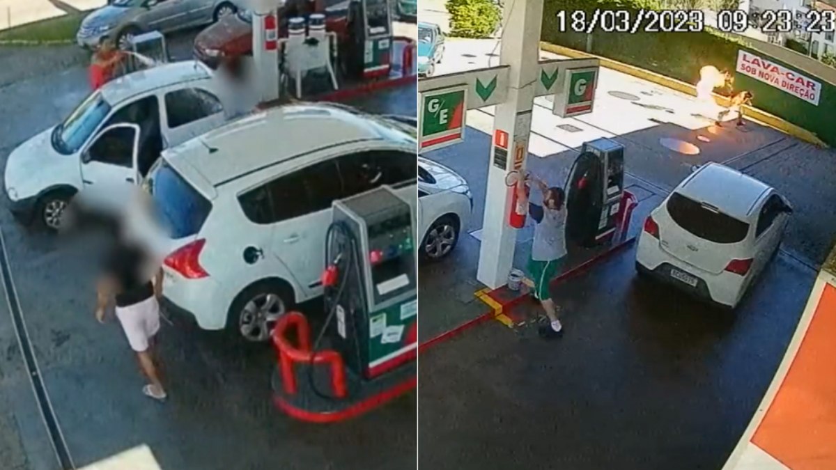 Frentista ateou fogo em cliente após discussão em posto de gasolina