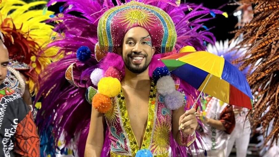 Gil do Vigor desfilou pela Grande Rio no Carnaval
