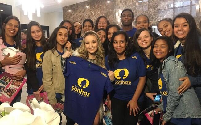Registo com a atriz Larissa Manoela