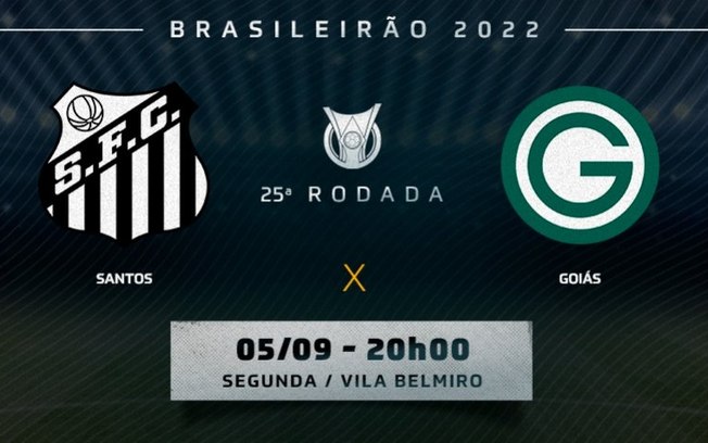 Santos x Goiás: veja as prováveis escalações e onde assistir ao jogo desta segunda pelo Brasileirão