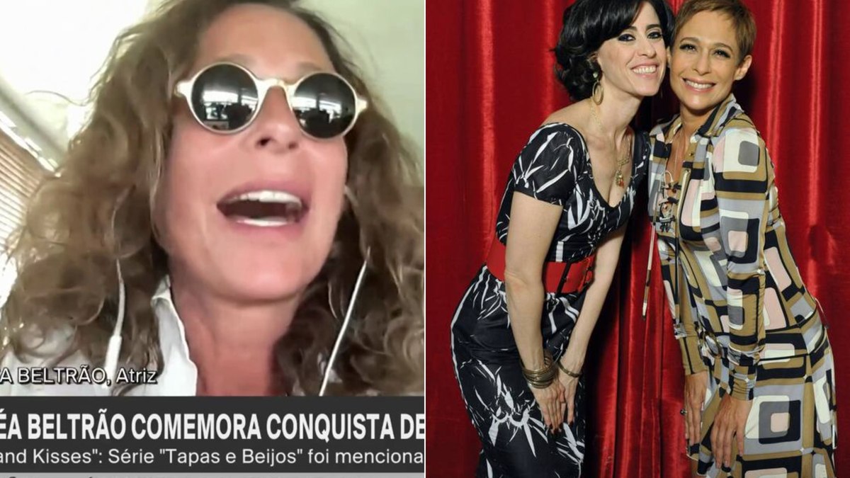 Andrea Beltrão era colega de cena de Fernanda Torres em 'Tapas e Beijos'