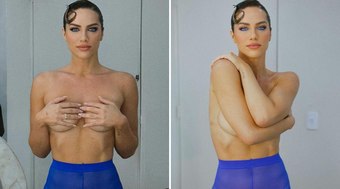 Gio Ewbank abre álbum de fotos de topless e surpreende fãs: 