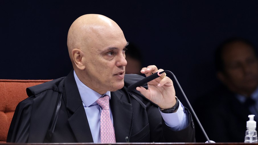 Ministro do STF, Alexandre de Moraes, durante seu voto no julgamento