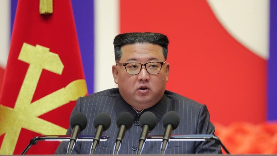 Líder norte-coreano Kim Jong-un. Pyongyang disparou míssil balístico, disseram militares de Seul