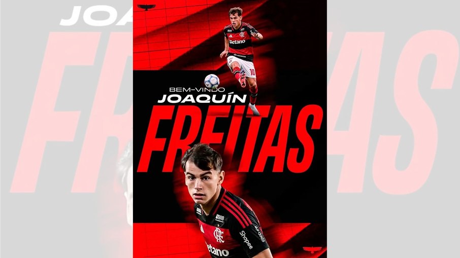 Joaquín Freitas foi anunciado pelo Flamengo