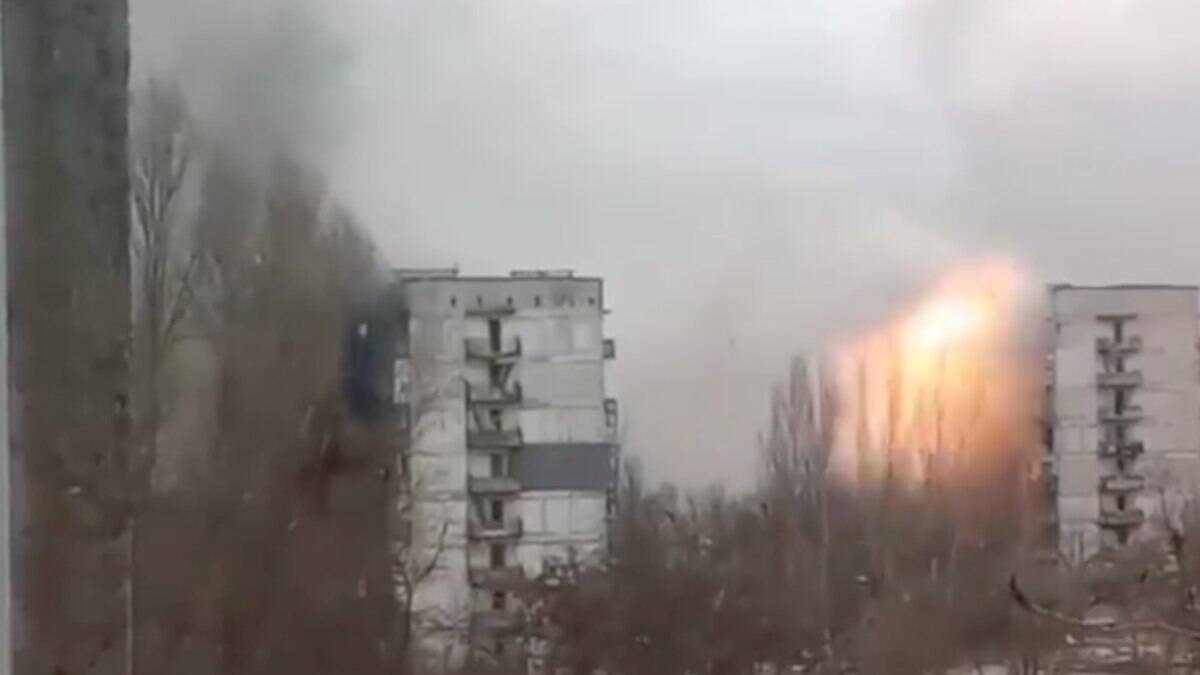 Ataque russo em Mariupol, na Ucrânia
