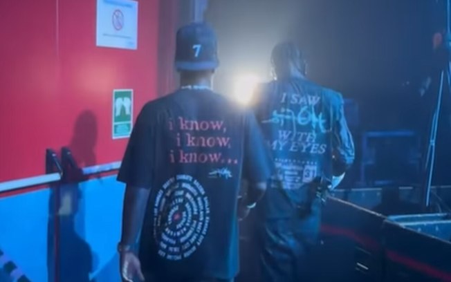 Vini Jr. vai ao palco em última apresentação de Travis Scott em Madrid Vini Jr. vai ao palco em última apresentação de Travis Scott em Madrid