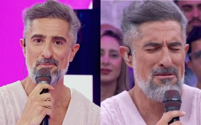 Marcos Mion chora na TV Globo e vira chacota nas redes sociais