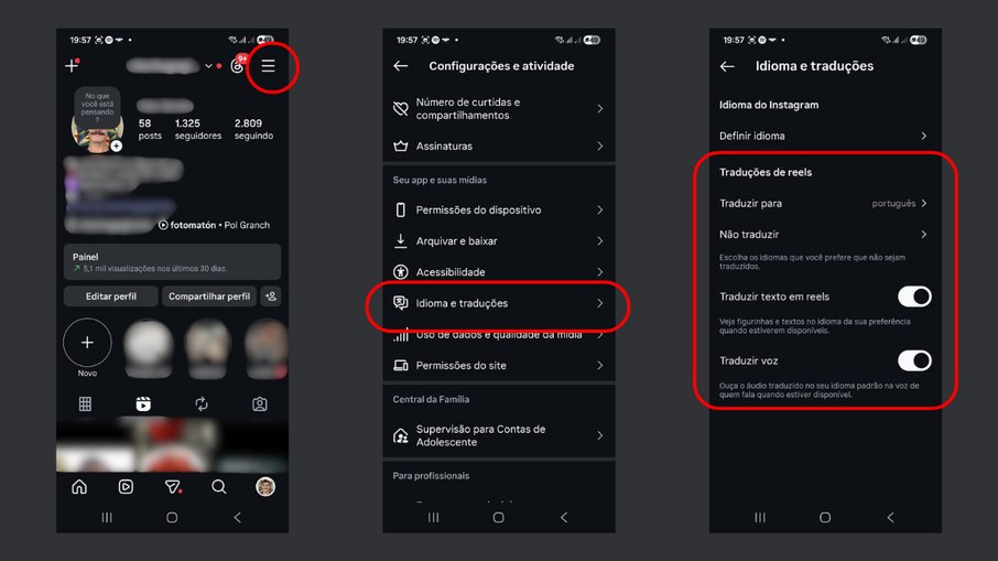 Desative a dublagem automática para todos os Reels e ouça sempre o áudio original