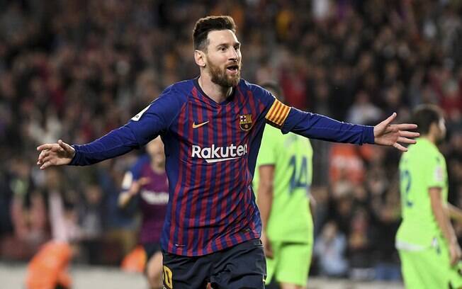 Messi comemora gol