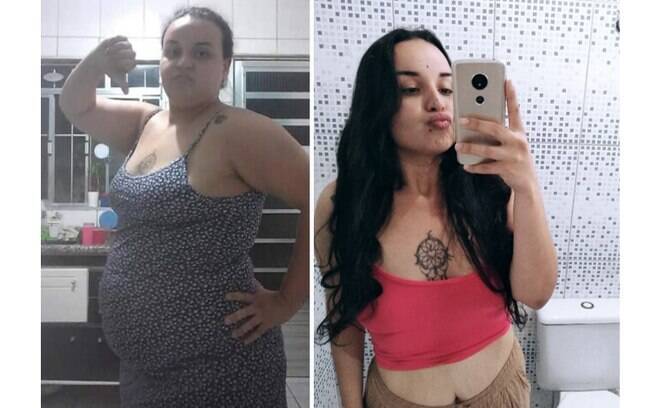 Luana Mota, de 25 anos, revela sua jornada de emagrecimento que teve como resultado 50 kg a menos: 