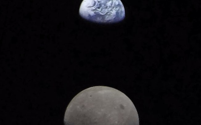 Destaque da NASA: Terra e Lua vistas de longe na foto astronômica do dia
