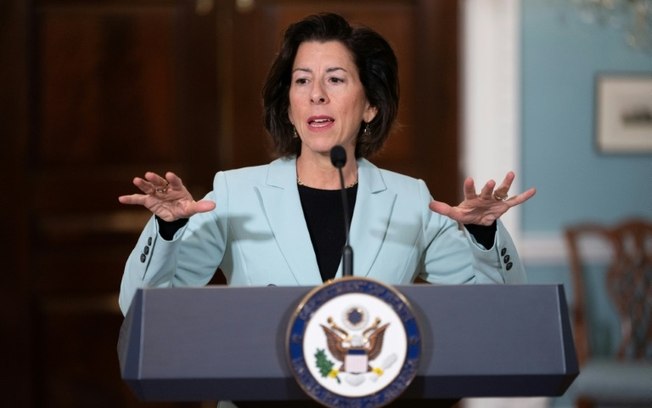 Gina Raimondo, secretária de Comércio, em 29 de outubro de 2024 em Washington