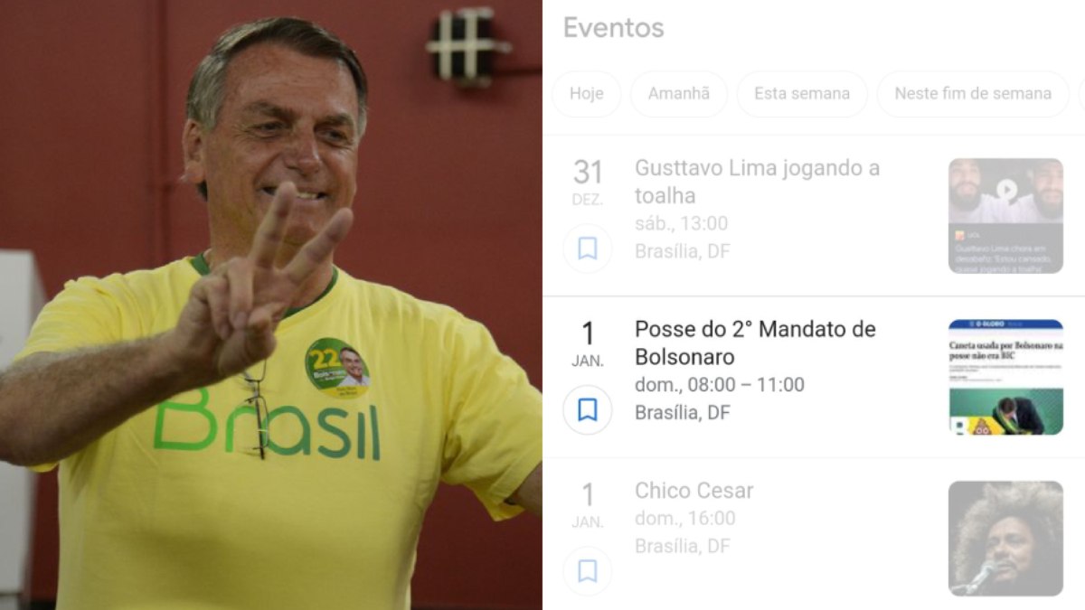 Evento marcado para o dia 1º, às 8h, anuncia o segundo mandato de Bolsonaro