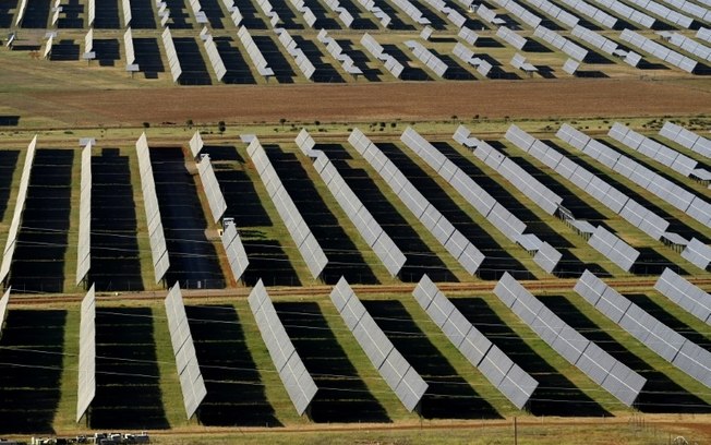 O projeto de energia fotovoltaica Parque Solar Picón I, da empresa espanhola Naturgy, na localidade de Porzuna, em 6 de julho de 2023