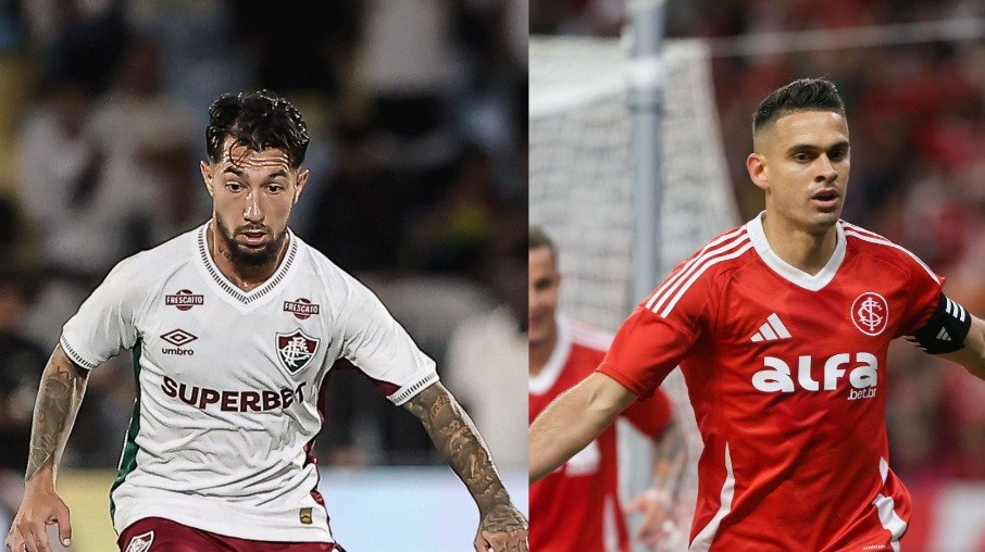 Lucho e Borré são as esperanças de gol de Fluminense e Inter
