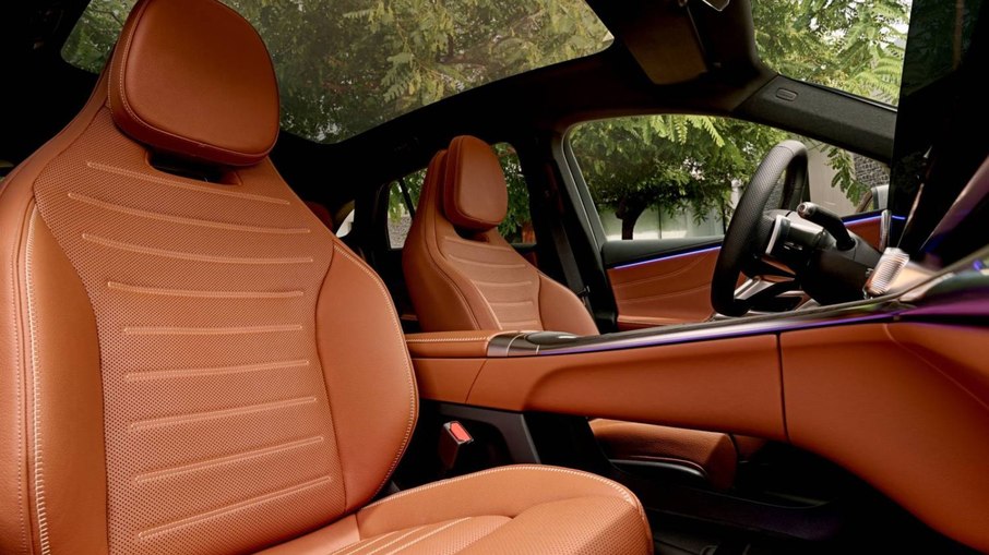 Interior do Mercedes-Benz GLC elétrico Interior do Mercedes-Benz GLC elétrico