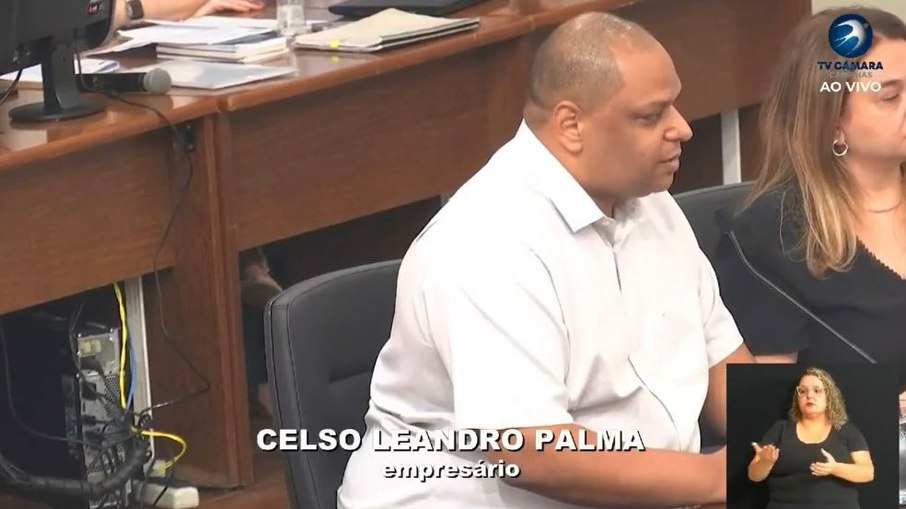 Celso Leandro Palma, durante o depoimento para a CPI da Propina
