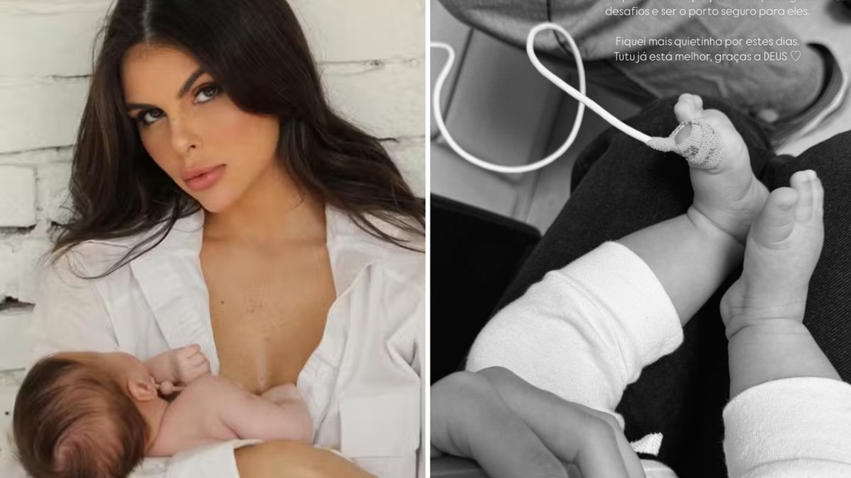 Filha de Neymar vai parar no hospital e modelo Amanda Kimberlly desabafa: 'Sem chão'