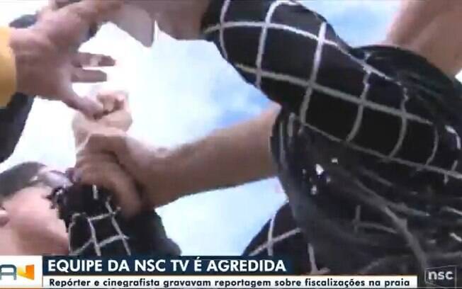Equipe da Globo é agredida por banhistas em Florianópolis