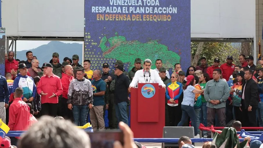 Nicolás Maduro em um ato público