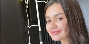 Influenciadora gera polêmica por tomar soro para crescimento capilar