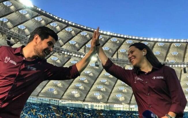 Fred Caldeira e Tati Mantovani falam ao L! sobre os duelos da Champions e brincam com 'rivalidade' entre eles Fred Caldeira e Tati Mantovani falam ao L! sobre os duelos da Champions e brincam com 'rivalidade' entre eles